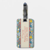 キュート航海のシーライフモノグラム ラゲッジタグ (裏面縦)