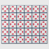 キュート航海のライフサバーデザインラップ ラッピングペーパー (フラット)