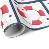 キュート航海のライフサバーデザインラップ ラッピングペーパー (ロールコーナー)