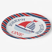 キュート航海の帆船テーマ ペーパープレート (アングル)