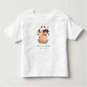 キュート航海の海賊船ライオンカブ子供の誕生日 トドラーTシャツ (正面)