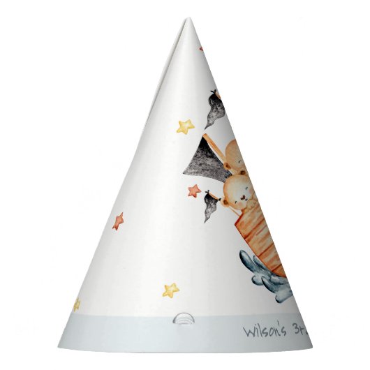 キュート航海の海賊船ライオンカブ子供の誕生日 パーティーハット (左)