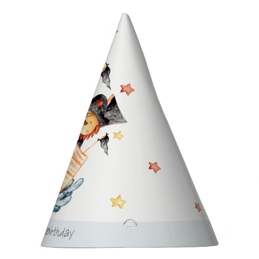 キュート航海の海賊船ライオンカブ子供の誕生日 パーティーハット (右)