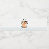 キュート航海の海賊船ライオンカブ子供の誕生日 ペットボトルラベル (シングルラベル)