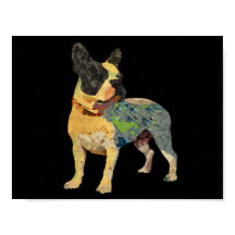 キュート色彩の鮮やかフランスのブルドッグ