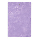 キュート虹彩薄紫紫フェイクグリッターモノグラム ミニクリップボード (裏面)