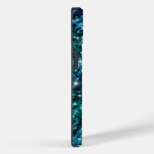 キュート虹色ターコイズマーメイドフェイクグリッター Case-Mate iPhoneケース (裏面 / 右)