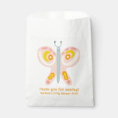 キュート蝶サンキューベビーカスタムシャワー フェイバーバッグ (正面)