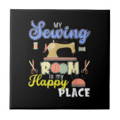 キュート裁縫ギフトキルターズクラフティングキルティング タイル (正面)