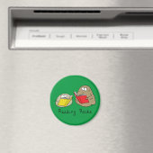 キュート読のロック司書の本好き マグネット (インサイチュ (食洗機))