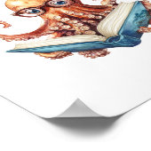 キュート読タコのポスタープリント ポスター (角)