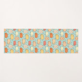 キュート豚パターンミント ヨガマット (正面(横))