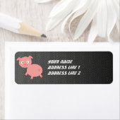 キュート豚フェイク炭素繊維 ラベル (インサイチュ)