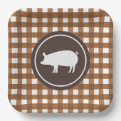 キュート豚ローストパーティー ペーパープレート (正面)