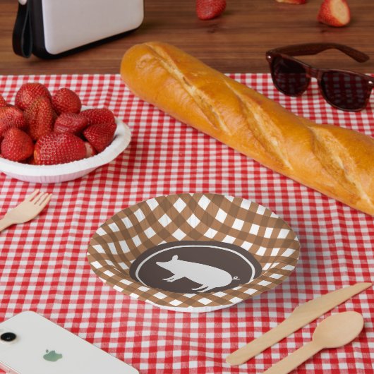 キュート豚ローストパーティー ペーパーボウル (ピクニック)