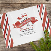 キュート赤と白パーソナライズされた ラージペーパーバッグ