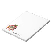 キュート赤りんごキャラクターペンシル先生 ノートパッド (回転)