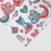 キュート赤海軍クリスマススススススカンジナビアフォークアート 薄葉紙 (詳細)