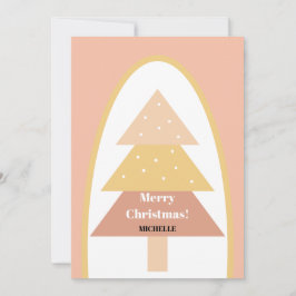 キュート赤面ホリデーツリー シーズンカード