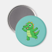 キュート踊りアリゲーター マグネット (正面/裏面)