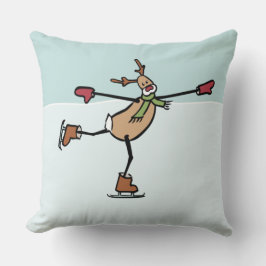 キュート踊りトナカイ装飾用クッション クッション