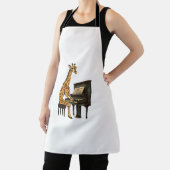 キュート遊キリンのミュージシャン音楽 エプロン (インサイチュ)
