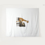 キュート遊キリンのミュージシャン音楽 タペストリー (正面(横))