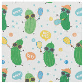 キュート遊ピクルズボール ファブリック (クローズアップ)