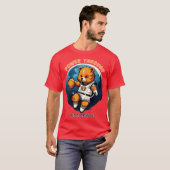 キュート遊ベアのバスケットボール Tシャツ (正面フル)