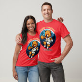キュート遊ベアのバスケットボール Tシャツ (ユニセックス)