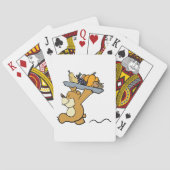 キュート運ベアのフェスティバル収穫プラッタ トランプ (裏面)