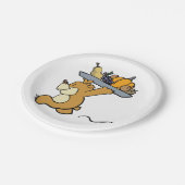 キュート運ベアのフェスティバル収穫プラッタ ペーパープレート (アングル)