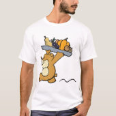 キュート運ベアのフェスティバル収穫プラッタ Tシャツ (正面)