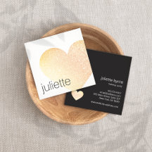 キュート金ゴールドグリッターハート美しいサロンスクエア