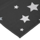 キュート銀星模様 |任意の背景色 テーブルクロス (アングル)