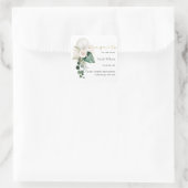 キュート銀白色バルーンフローラおめでとう スクエアシール (バッグ)