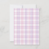 キュート間抜けグースガール誕生日水彩 サンキューカード (裏面)