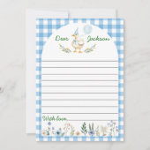 キュート間抜けグース誕生日タイムカプセルカード サンキューカード (正面)