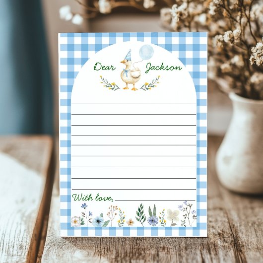 キュート間抜けグース誕生日タイムカプセルカード サンキューカード