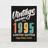 キュート限定版カスタムヴィンテージ誕生日カード カード (正面)