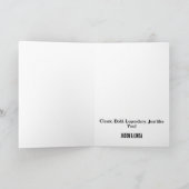 キュート限定版カスタムヴィンテージ誕生日カード カード (内部)