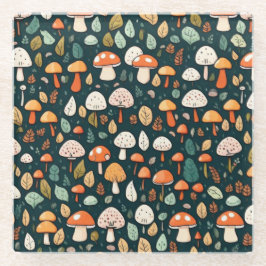 キュート離れマキーズコテージデザイン ガラスコースター