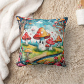 キュート離れマキーズコテージデザイン クッション (ブランケット)