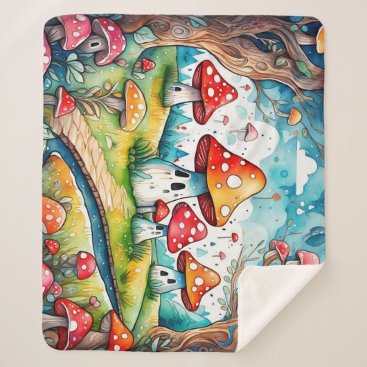 キュート離れマキーズコテージデザイン シェルパブランケット (正面)