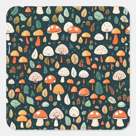 キュート離れマキーズコテージデザイン スクエアシール (正面)