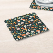 キュート離れマキーズコテージデザイン スクエアペーパーコースター (アングル)