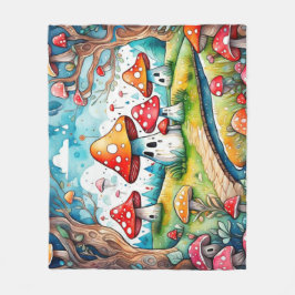 キュート離れマキーズコテージデザイン フリースブランケット