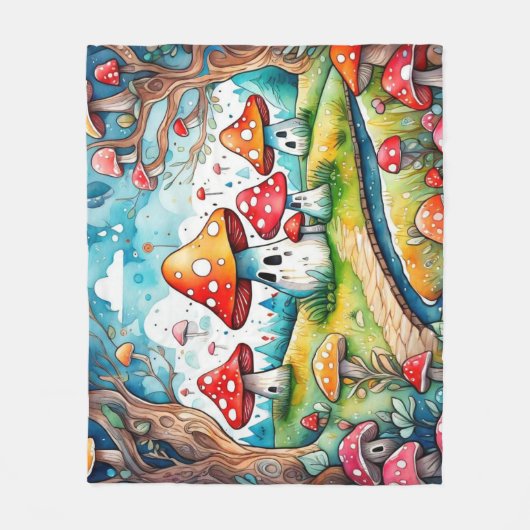 キュート離れマキーズコテージデザイン フリースブランケット (正面)