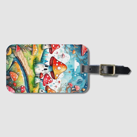 キュート離れマキーズコテージデザイン ラゲッジタグ (正面横)