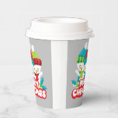 キュート雪だるまトリオホリデイ 紙コップ (右)